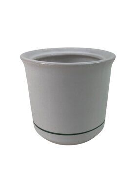 Anchor Hocking Greenhouse White/Green Ceramic Spoon Utensil Holder